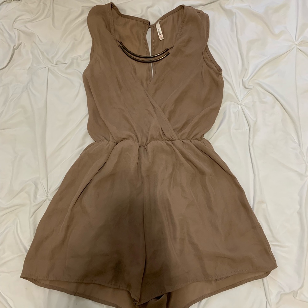 Cute nude romper